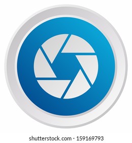 Camera objective (GRX btn metallic, blue version)