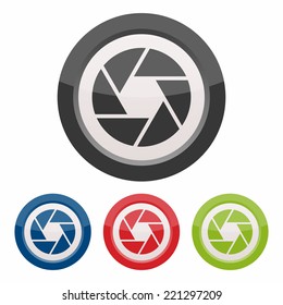 Camera objective icon