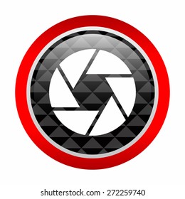 Camera objective icon