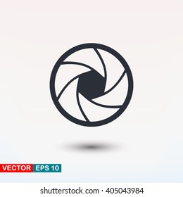 Camera objective icon