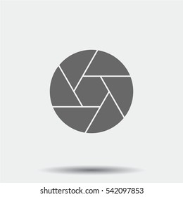 Camera Objective Icon illustration isolated vector sign symbol