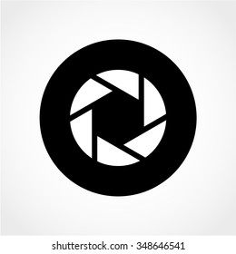 Camera objective Icon Isolated on White Background
