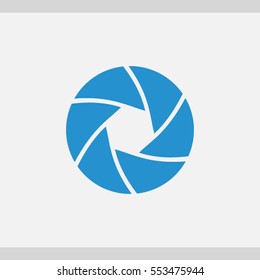 Camera objective  icon. One of set web icons