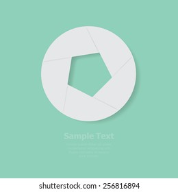 Camera objective icon vector illustration