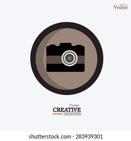 Camera objective icon,shutter icon,  camera vector, shutter vector .vector illustration.       