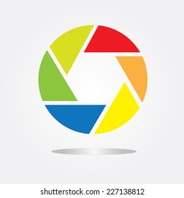 Camera objective icon,shutter icon,camera isolated, camera vector, shutter vector