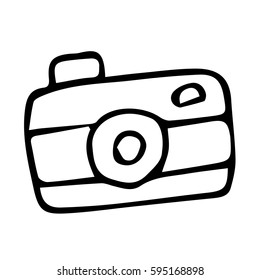 The camera on white background vector illustration. Cloth design, wallpaper, wrapping, textiles, paper, cards, invitations, holiday