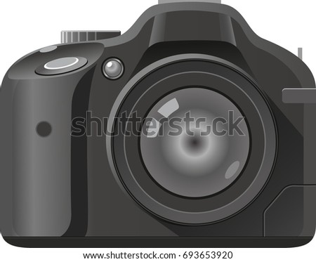 Digital Camera Viewfinder Close-Up