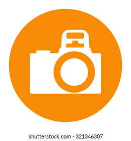 Camera with open flash - icon.