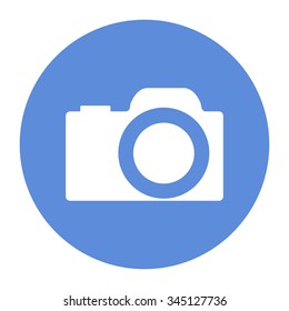 Camera with open flash - icon.
