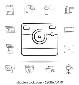 camera outine icon. Photo and camera icons universal set for web and mobile