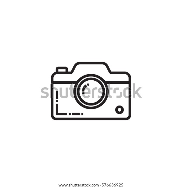 Camera Outline Icon Stock Vector (Royalty Free) 576636925