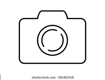 Camera Outline Icon Menu