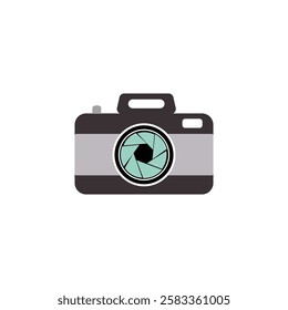 camera outline icon on white background. Editable stroke. Vector illustration.