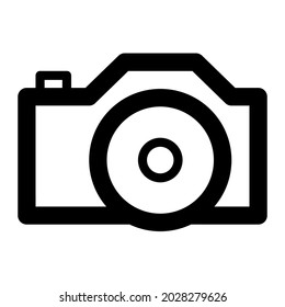 Camera outline icon, suitable for set electonics icons