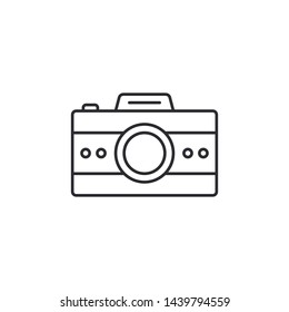 Camera Outline Icon Vector Illustration Eps