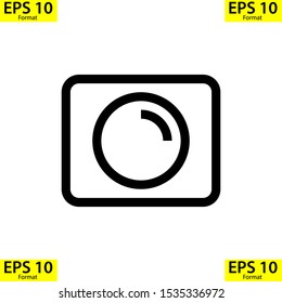 Camera Outline logo is a simple logo, compatible for any company.