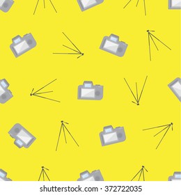 camera pattern / cute pattern.vector