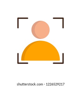 camera person icon vector. job flat icon