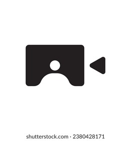 camera person logo icon design illustration.