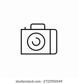 Vector de signo de ícono de dispositivo de fotografía de cámara