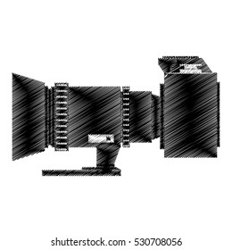 camera photo fron side view vector illustration eps 10