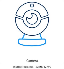 camera and photo icon concept