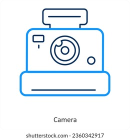 camera and photo icon concept