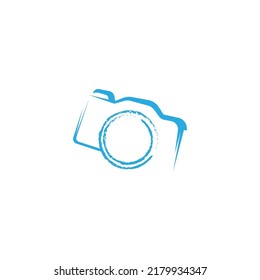 Camera photo icon logo design illustration
