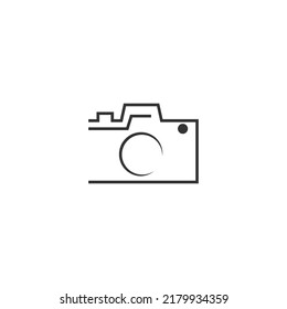 Ilustración del logotipo del icono fotográfico de la cámara