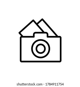 Camera, photo icon. Simple line, outline vector elements of cultural activities icons for ui and ux, website or mobile application