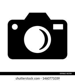 CAMERA PHOTO ICON VECTOR SIMPLE DESIGN