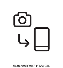 Camera, photo, import icon - Vector. Photo concept vector illustration.