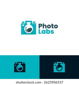 camera photo lab logo vector