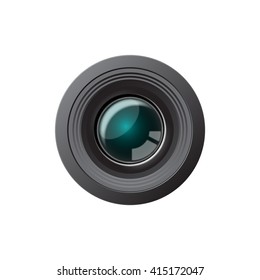 Camera photo lens, vector