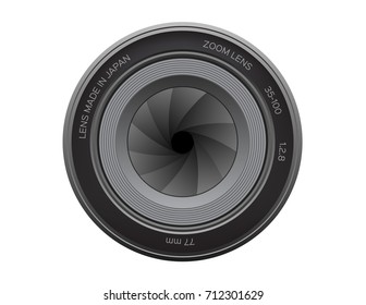 Camera photo lens / vector graphic