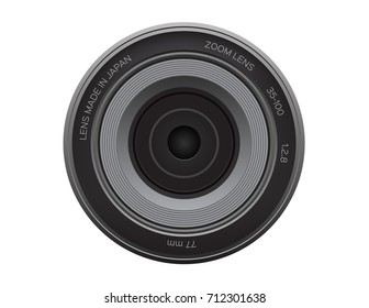Camera photo lens / vector graphic
