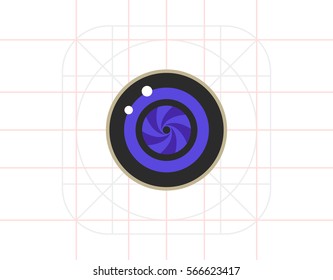 Camera Photo Lens Vector Icon