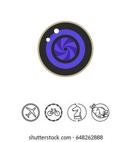 Camera Photo Lens Vector Icon