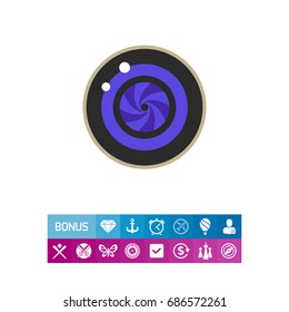 Camera Photo Lens Vector Icon