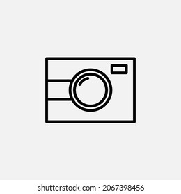 Camera, photo line icon design concept