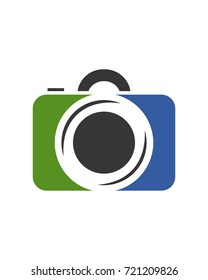 camera photo logo vector