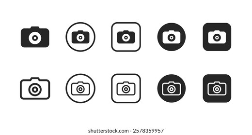 camera, photo, photo camera, photography, photo, Outline signs and more, perfect for websites, apps, and print projects; these scalable icons are fully customizable for print.	