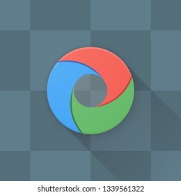 Camera Photo Video button Adaptive icon Material Design illustration