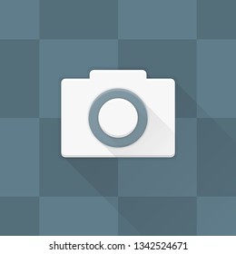 Camera Photo Video button Adaptive icon Material Design illustration