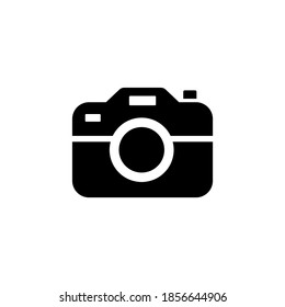 Vector de icono de fotografía de cámara. Icono de imagen en diseño plano de moda