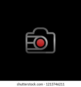 Camera Photograph Outline Metallic Creative Abstract Business Modern Logo