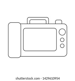 camera photographic device isolated icon