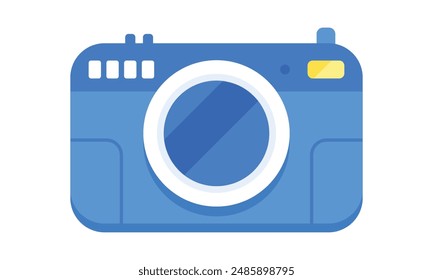 Camera photographic device isolated icon.