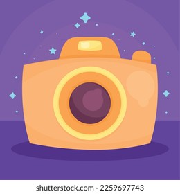 icono de tecnología de dispositivo fotográfico de cámara